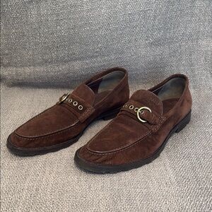 Bally Men's Brown Suede Loafers